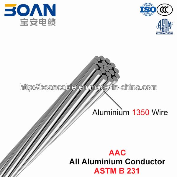 
                                 Conduttore di AAC, tutto il conduttore di alluminio (ASTM B 231)                            