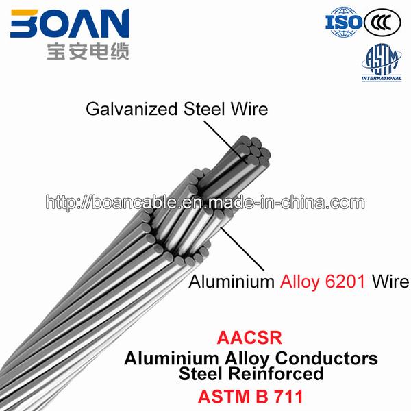 Cina 
                                 AACSR, acciaio dei conduttori della lega di alluminio di rinforzo (ASTM B711)                              produzione e fornitore
