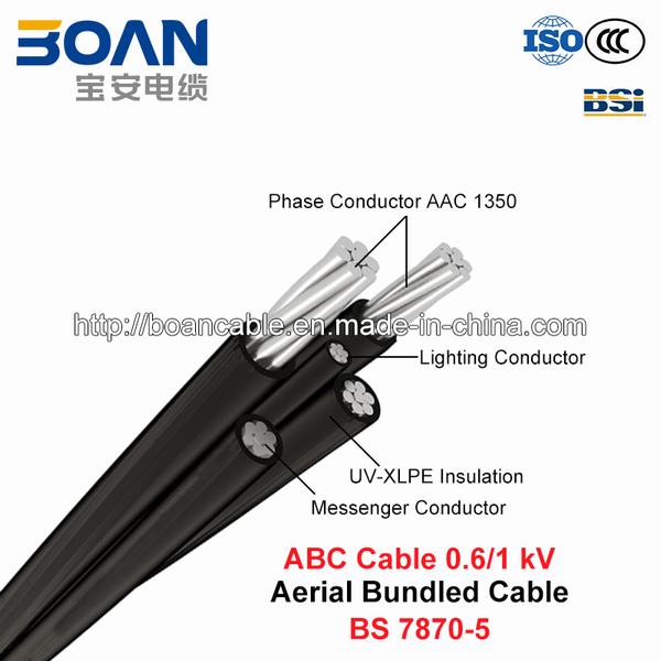 China 
                        ABC Cable, Aerial Bundled Cable, 0.6/1 Kv (BS 7870-5)
                      manufacture and supplier