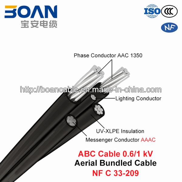 
                                 ABC-Kabel, zusammengerolltes Luftkabel, 0.6/1 KV (N-Düngung C 33-209)                            