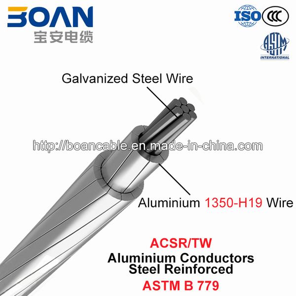 
                                 Caa/Tw, condutores de alumínio com alma de aço (ASTM B 779)                            