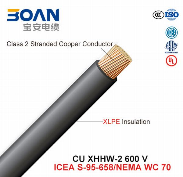 Chine 
                                 Cu Xhhw-2, le fil de bâtiment, 600 V, Cu/XLPE (UL44/l'ICEA S-95-658/NEMA WC70)                              fabrication et fournisseur