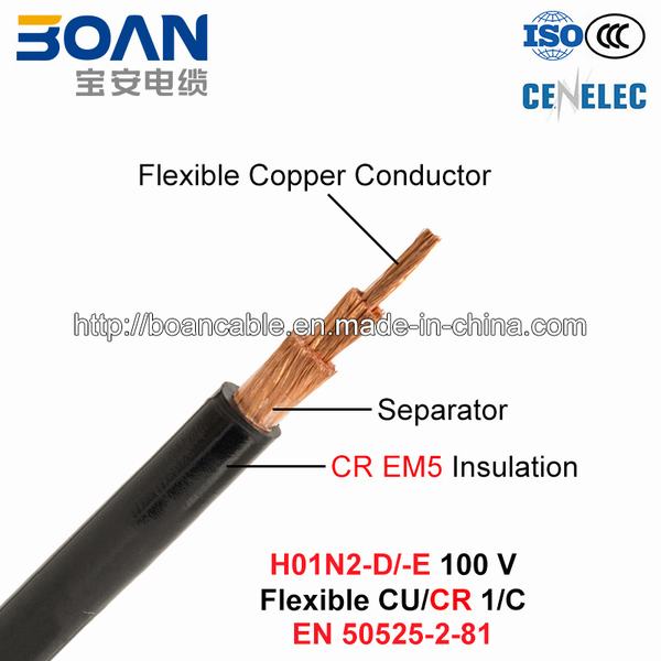 
                                 H01n2-D/-E, schweissendes Kabel, 100 V, flexibles Cu/Cr (en 50525-2-81)                            