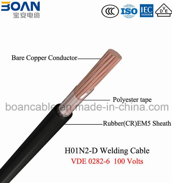Chine 
                                 H01N2-D & H01N2-E Câble de soudage, 100volts, VDE 0282-6                              fabrication et fournisseur