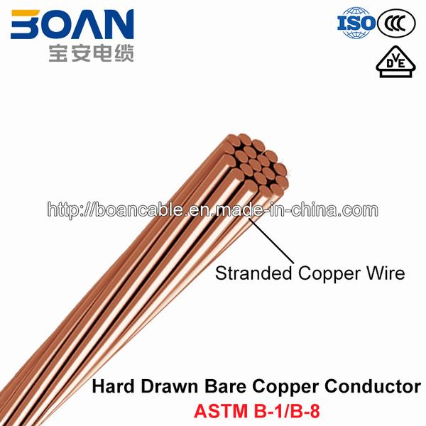 
                                 Hdbc Hard-Drawn, Conductor de cobre desnudo (ASTM B1/B8)                            