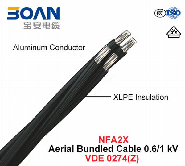 Chine 
                                 NFA2X, Antenne Câble fourni (ABC) 0.6/1 Kv (VDE 0274)                              fabrication et fournisseur