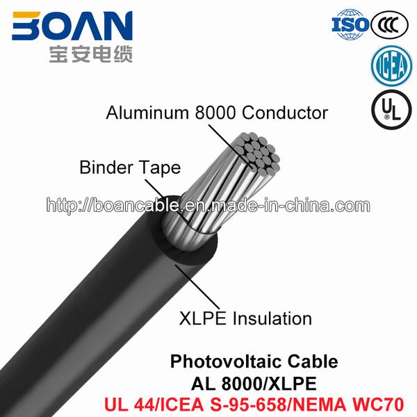 Cina 
                                 Cable fotovoltaico, Power Cable, Al 8000/XLPE (UL 44/ICEA S-95-658/NEMA WC70)                              produzione e fornitore