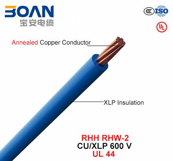 
                                 RHH/RHW-2, la construcción de alambre, 600 V, Cu/UL XLP (44)                            