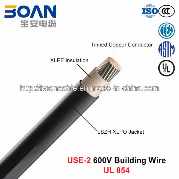 China 
                                 Utilizar-2, la construcción de alambre, 600 V, las conservas de Cu/XLPE/LSZH (UL 854)                              fabricante y proveedor