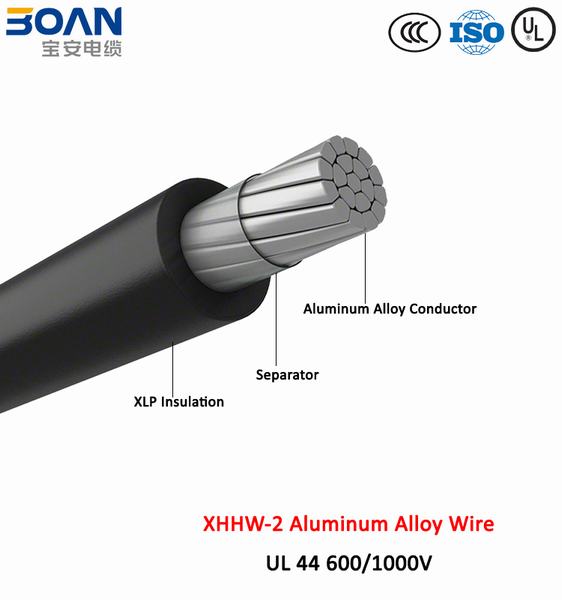 Cina 
                                 Xhhw-2, lega di alluminio/cavo isolato Xlp, UL 44; 600/1000V                              produzione e fornitore