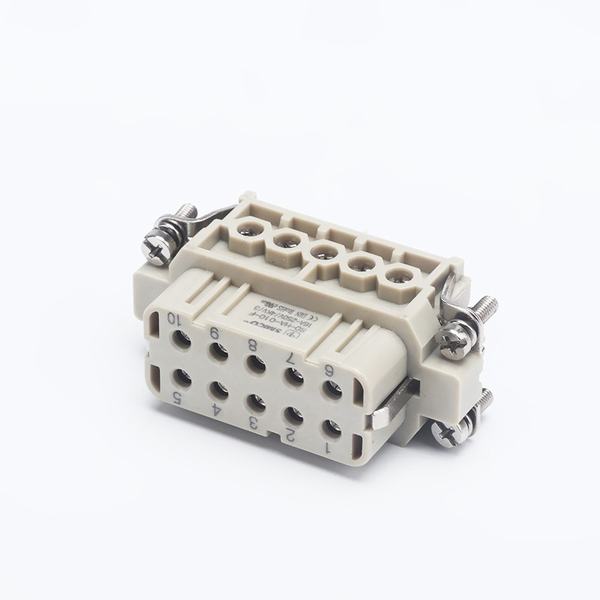 China 
                        09200102812 10 Pins Female Insert Heavy Duty Connector Electric Cable Connector
                      manufacture and supplier