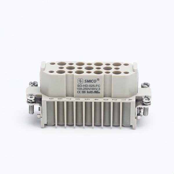 China 
                        09210253101 25 Pin Heavy Duty Connector Power Electric Crimp Terminal Cable Connector Rectangular Connector Female Insert
                      manufacture and supplier