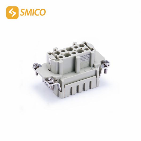 China 
                                 10pino conector macho do conector de serviço pesado 16um conector retangular                              fabricação e fornecedor