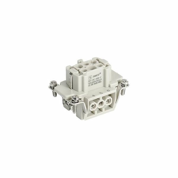 China 
                        He Series Male Female Bolt 6pin Rectangular Heavy Duty Connector
                      manufacture and supplier