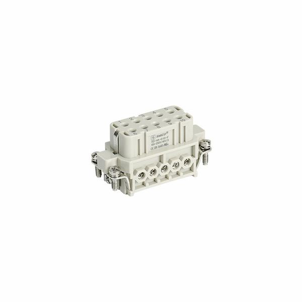China 
                        Heavy Duty Rectangular Connector So-Ha-010-F Industrial Screw Connector 09200102812
                      manufacture and supplier