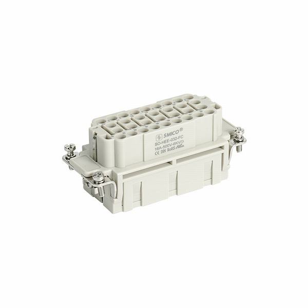 China 
                        Heavy Duty Rectangular Connector with Crimp Wire Terminal 32pin Industrial Connector 09320323101
                      manufacture and supplier
