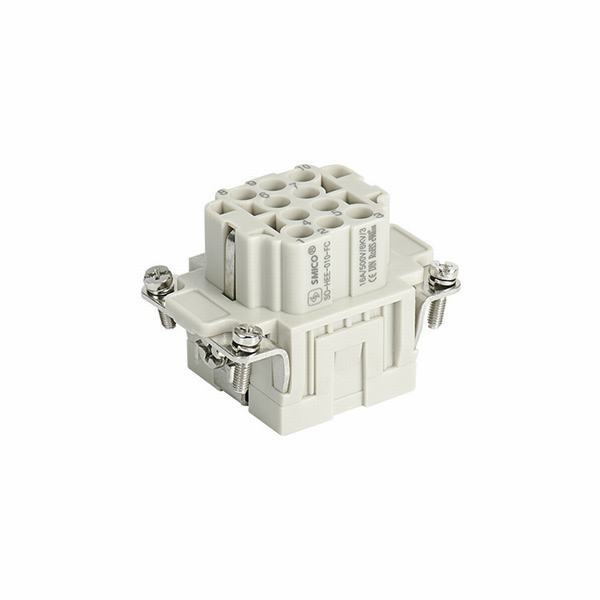 China 
                        Hee Heavy Duty Rectangular Connector 10 Pin with High Density Industrial Connector 09320103101
                      manufacture and supplier