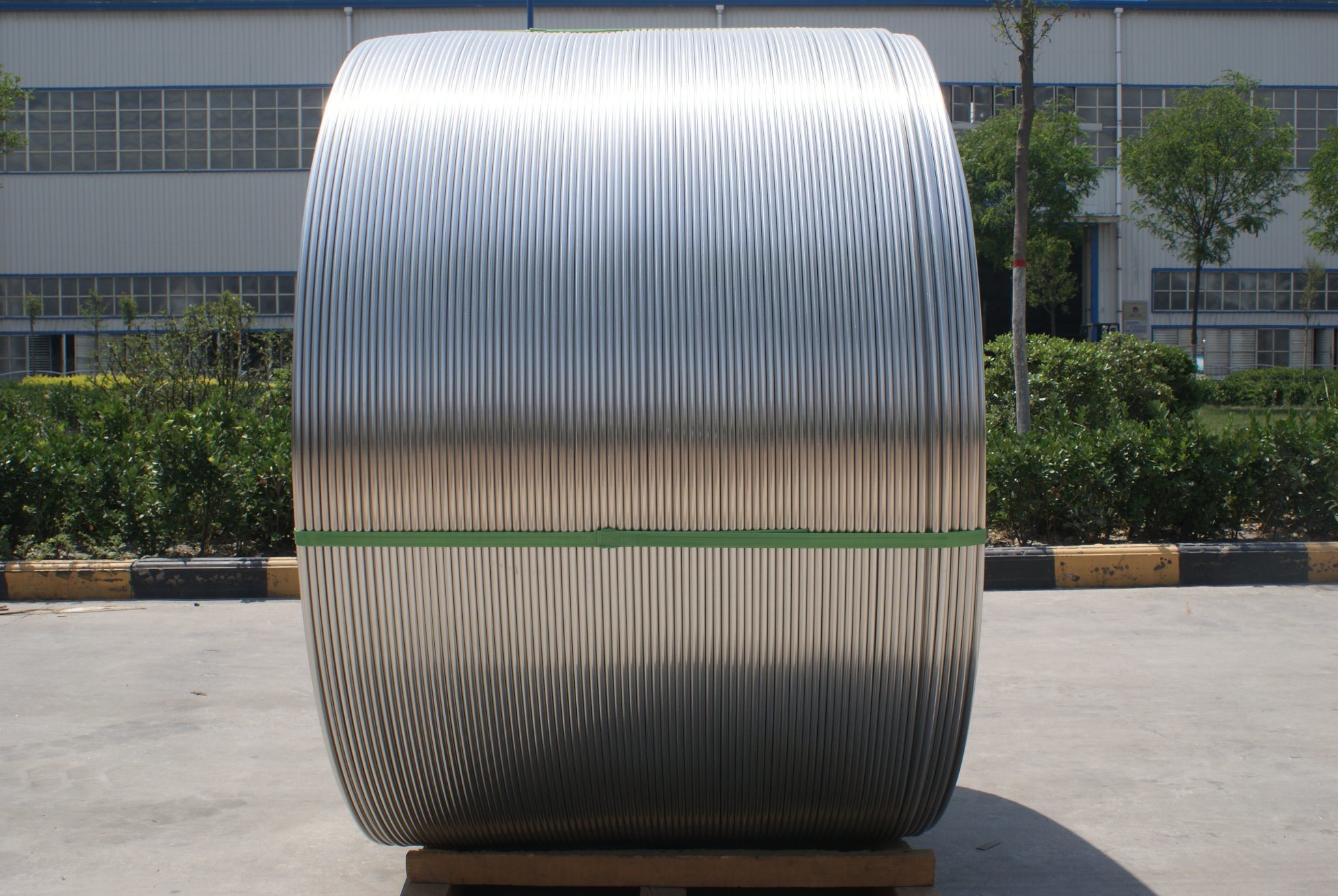 
                99.7% Purity 9.5mm Aluminium Wire Rod for Transmission Power Station
            