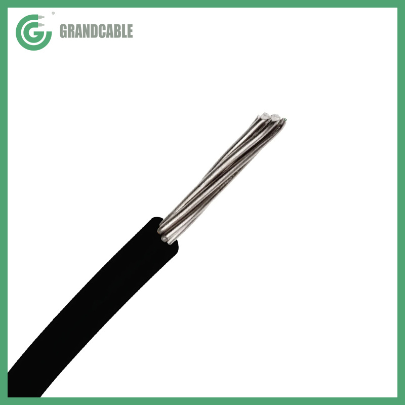 
                Câble SD en aluminium de 10 mm carré, isolation PVC-noir
            