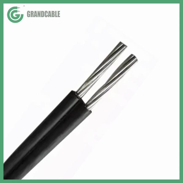 Chine 
                                 2x16mm2 isolés de PVC résistant aux UV double câble aérien en aluminium ABC                              fabrication et fournisseur