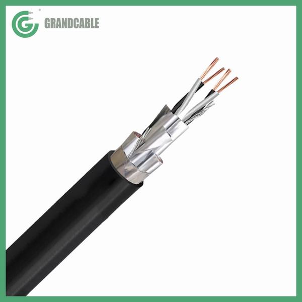 China 
                        2X2X0.75mm2 Twisted Pair PE Insulated Aluminum Foils Polyster Individual and Overall Screened PVC sheathed Instrumentation Cable 300/500V
                      manufacture and supplier