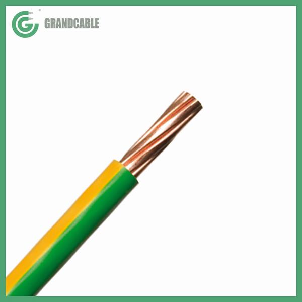 China 
                        Copper Building Wire Type THW 38mm2 Cable Stranded PVC Insulated Green with Yellow Strip Insulation
                      manufacture and supplier