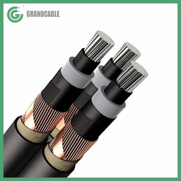China 
                        NA2XS2Y RM 12/20kV 24kV Triplex 3X1X185mm2 XLPE Insulated MV Power Cable U/G
                      manufacture and supplier
