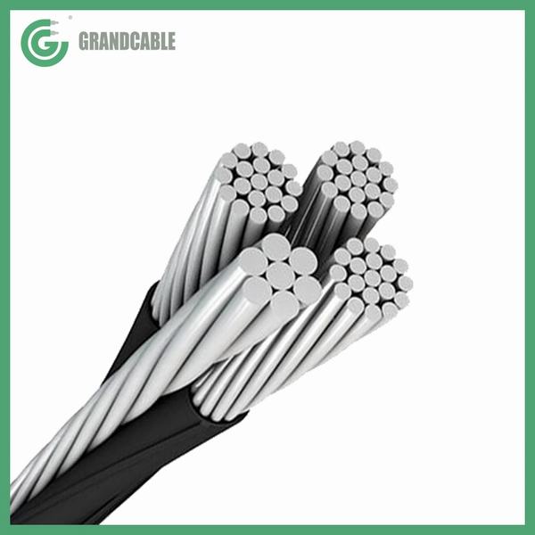 China 
                        XLPE Insulated Aerial Service Drop Cable Conductor #3AWG Quadruplex ICEA S-66-524 NEMA WC7
                      manufacture and supplier