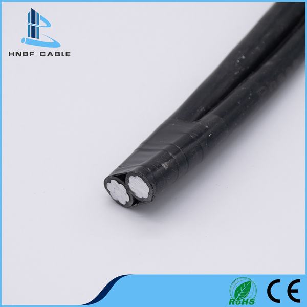 Chine 
                                 Tension faible 2x16mm2 XLPE câble aérien en aluminium                              fabrication et fournisseur