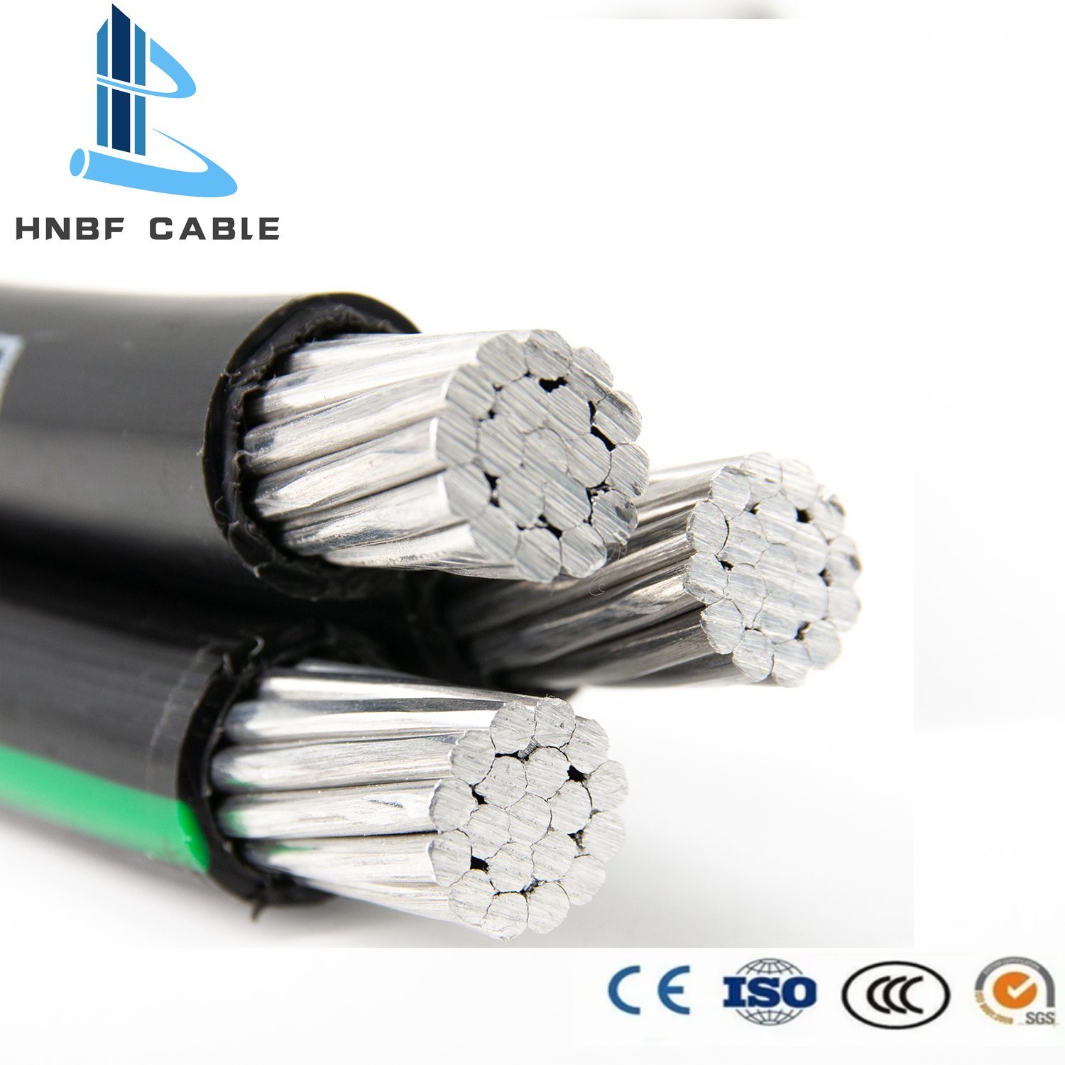 
                                 Tension faible ABC Câble 2x10 2X16 Câble d'alimentation d'isolation en polyéthylène réticulé de frais généraux                            