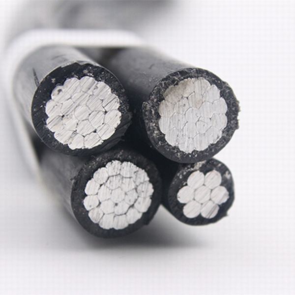 China 
                                 Hilo conductor de aluminio de 4 núcleos Quadruplex Cable ABC Cable caída                              fabricante y proveedor
