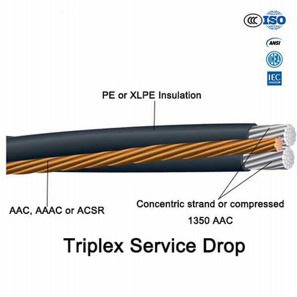 China 
                                 Caída del servicio de cable de aluminio, XLPE Triplex Cable con aislamiento XLPE                              fabricante y proveedor