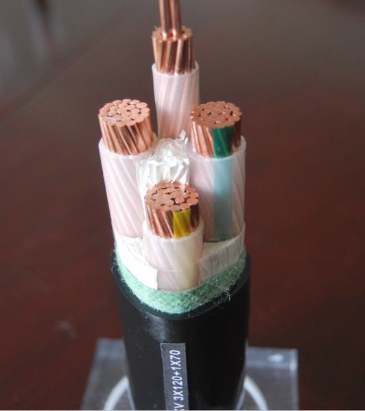 China 
                                 VV el cable eléctrico conductor de cobre de 3X120+1x70 Cable de alimentación                              fabricante y proveedor