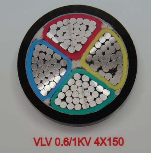 
                Câble isolé PVC 0.6/1KV, 4 câble PVC de base swa
            