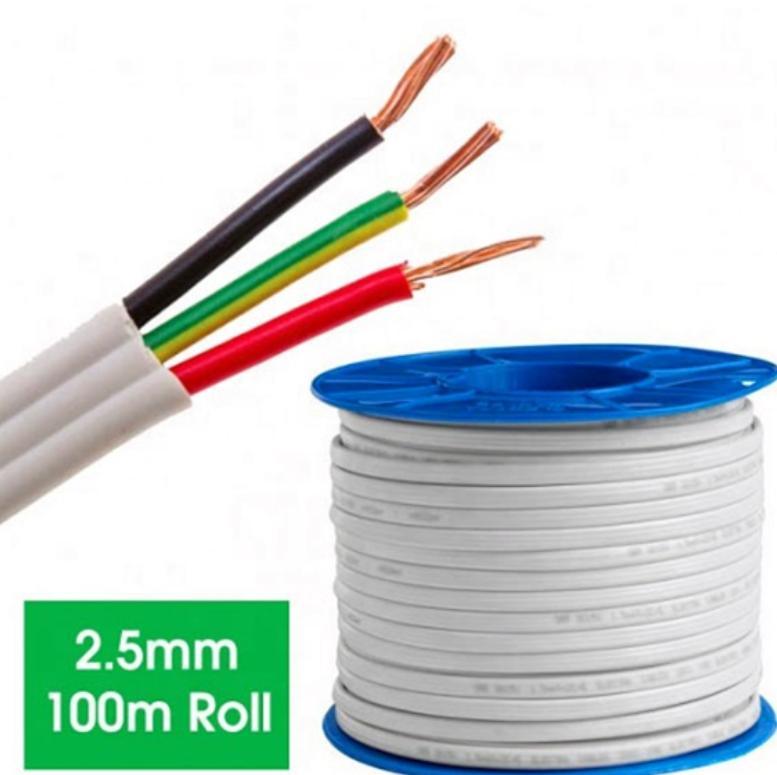 
                2,5 mm Twin and Earth 10mm Elektrische Leitungen und Kabel 1,5 mm PVC-Isolierung 4mm Flat TPS Thermoplast ummantelt 3-adrig 6mm 16mm aktiv rund
            
