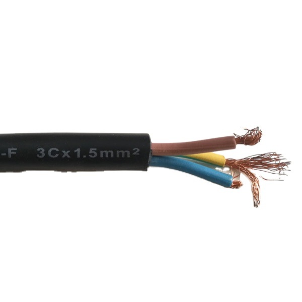 
                450/750V 3 núcleos a 2,5 mm2 de 4,0 mm recubierto de goma2 flexible H07RN-F Cable
            