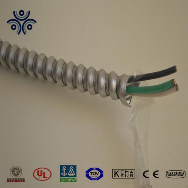 Chine 
                                 600V Thhn/Thwn-2 Singles PVC/nylon vert Câble en cuivre de masse isolée Mc                              fabrication et fournisseur