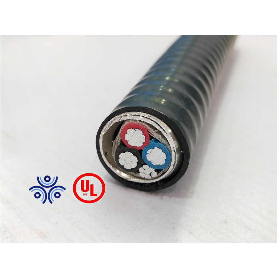 Chine 
                Acwu90 6AWG #3 XLPE Aluminum Armor Interlocked Power Building Wire Cable Factory Price
             en soldes