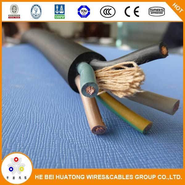 Chine 
                                 Tension faible 2 Core 3 Core 1.5mm2 2,5 mm2 fil souple isolés en caoutchouc                              fabrication et fournisseur