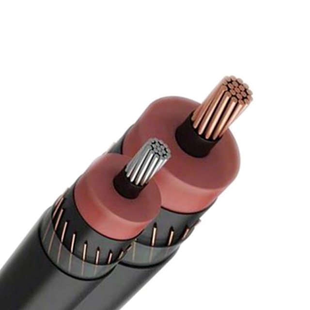 
                                 Cable de MV 35kv de aluminio de un solo núcleo 1250 mcm concéntricos 1/12 cable neutro MV-90 Cable de alimentación de resistencia al agua                            