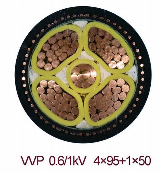 
                                 Certificado TUV IEC 60502 5 Core 95mm2, Conductor de cobre de aislamiento XLPE Cable Blindado con alambre de acero con una buena calidad                            