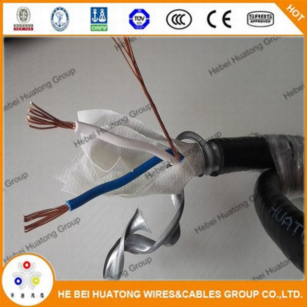 Chine 
                                 Thhn/Thwn-2, PVC/nylon, vert isolé du sol, 600 V, câble de cuivre Mc                              fabrication et fournisseur