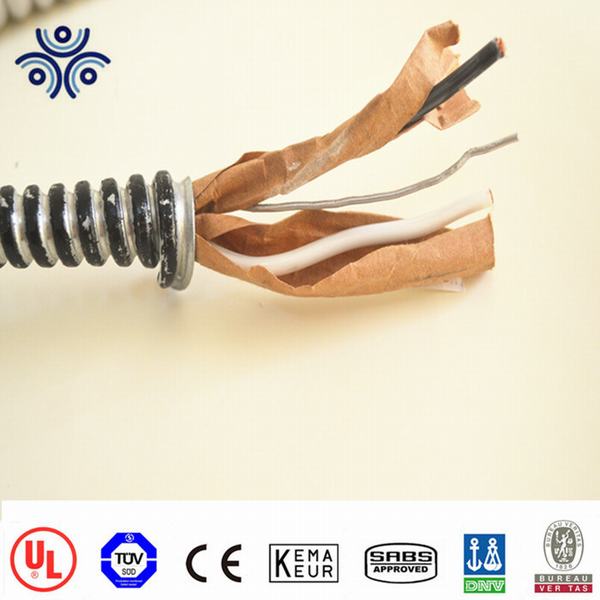 Chine 
                                 UL 4 standard Thhn Core câble blindé 14 AWG du câble d'alimentation CA                              fabrication et fournisseur
