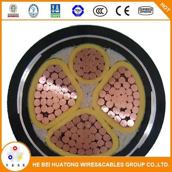 Chine 
                                 Câble d'alimentation souterraine 3*120 mm2 +70mm2 blindé de bandes en acier                              fabrication et fournisseur