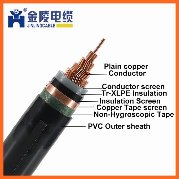 
                                 1/C Cu 15kv 175 Trxlpe 100% PVC MV MV-105 Cable de alimentación                            