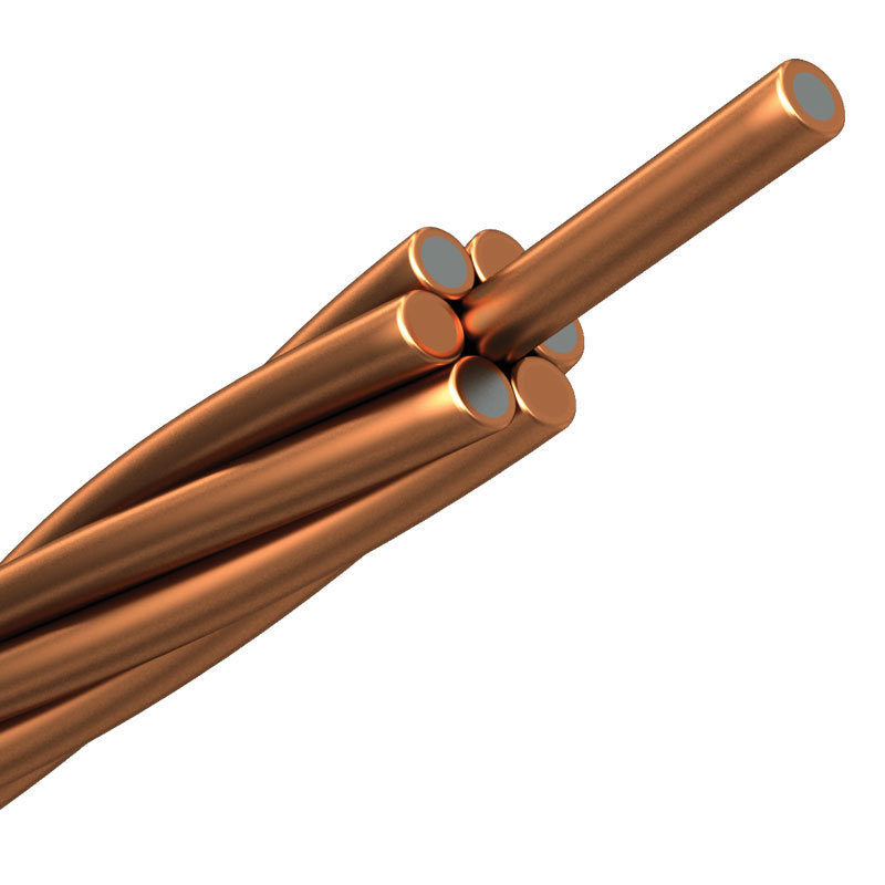 
                                 Alambre de acero revestido de cobre trenzado cables Copperweld CCS                            