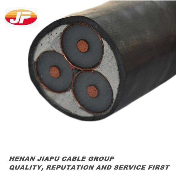Chine 
                                 Câble cuivre souterrains 3x150mm2 12/20 (24) KV Insualted XLPE/ Gaine en PVC                              fabrication et fournisseur