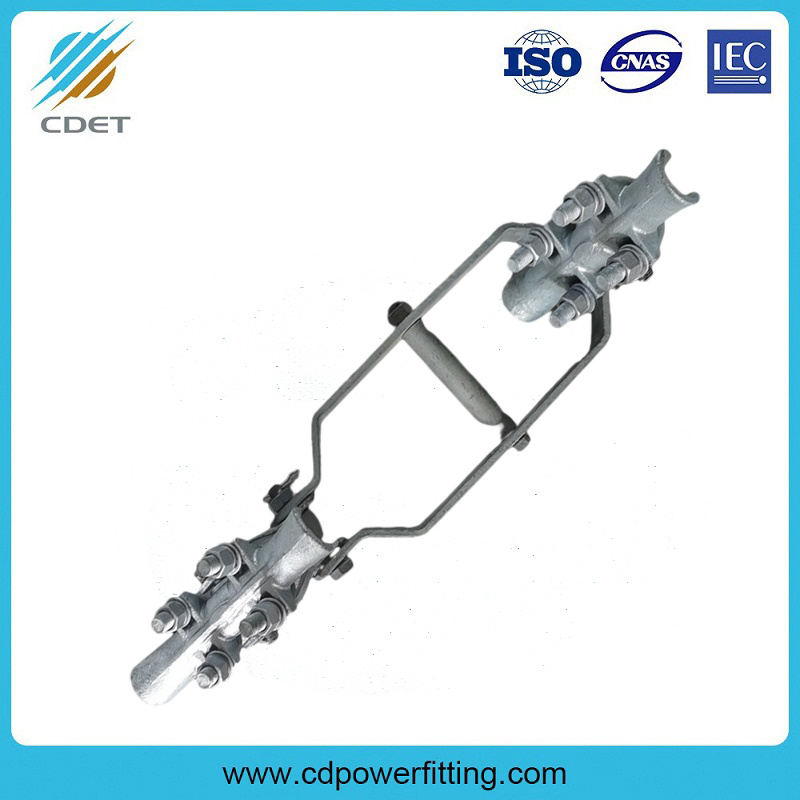 
                China Hot-DIP Galvanized Suspension Clamps for Double Conectors
            