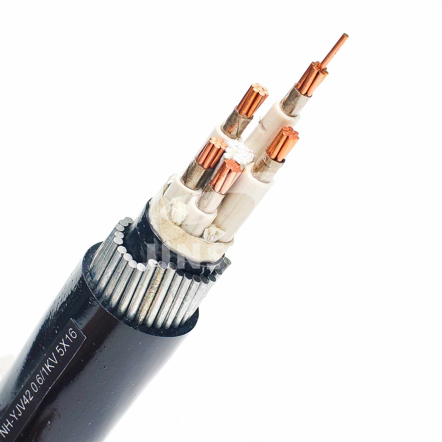
                Conductor de cobre XLPE aislante corrugado aluminio funda PVC Potencia Cable
            