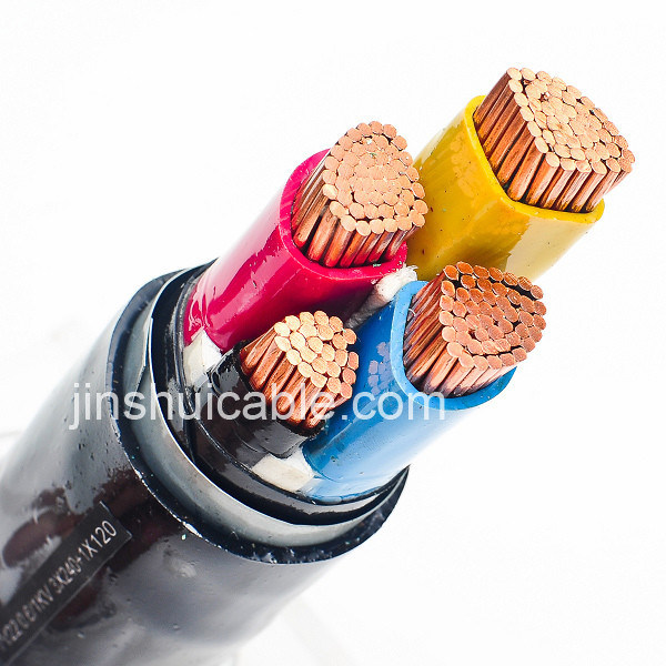 
                Cable subterráneo cable de acero cable de alimentación de PVC de núcleo de cobre blindado
            
